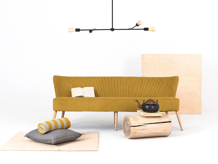 Sofa 3 os. Harry 180x65x72 Marakuja/Naturalny