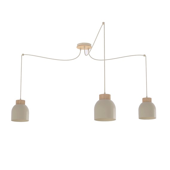 Lampa Wisząca KRU 3 Beżowy