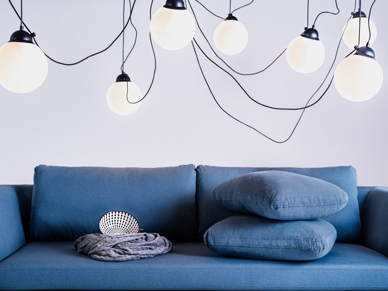 Lampa Wisząca Glass M 7 20 Czarny