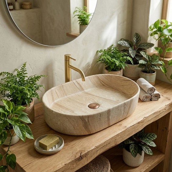 Umywalka Nablatowa NADIA 60 Sahara