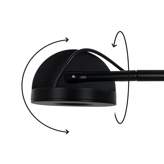 Lampa Ścienna GEAR Czarny