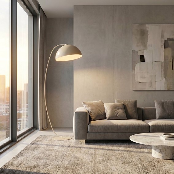 Lampa Podłogowa ARCOS LP1 Beżowy