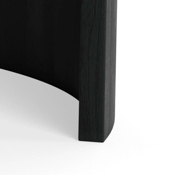 Stolik ZAFRA fi95 Marmur/Czarny