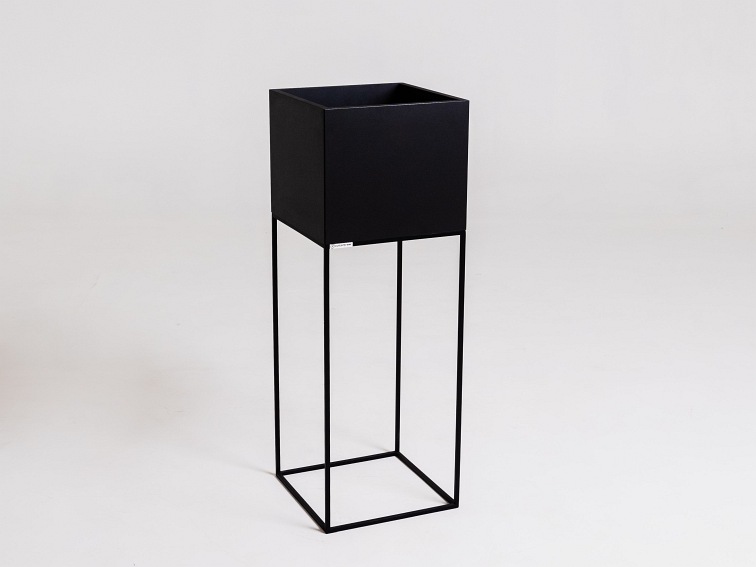 Donica Palmus Metal 35x35x100 Czarny