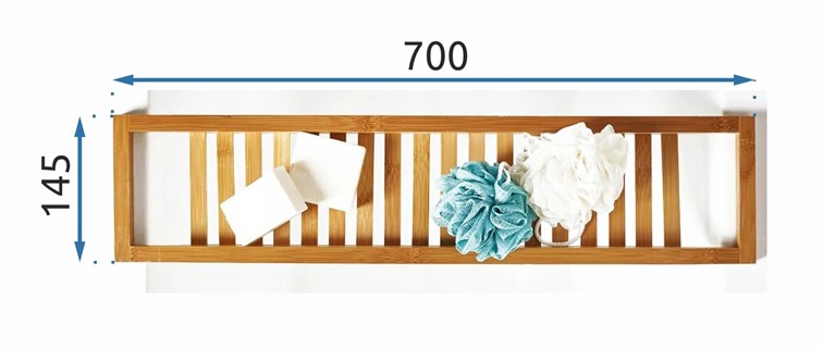 Półka Kąpielowa na Wannę 391078A Bambusowy