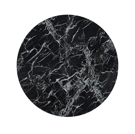 Stół ST19-FX fi100 Czarny Marmur/Złoty