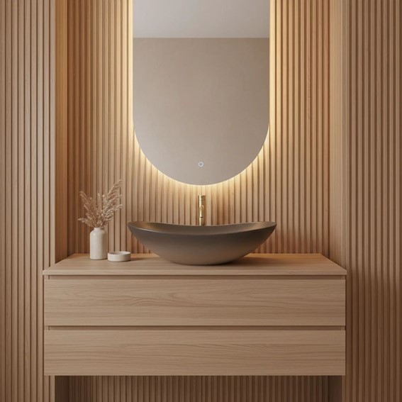 Umywalka Nablatowa ROYAL OMBRE Brązowy