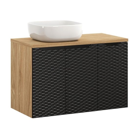 Zestaw Meblowy BLACK 90cm Dąb Olejowany/Czarny Mat