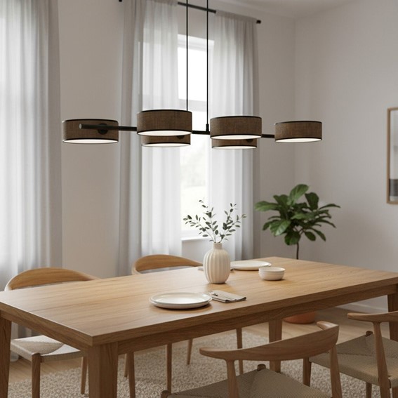 Lampa Wisząca DRUMZ 6 Brązowy