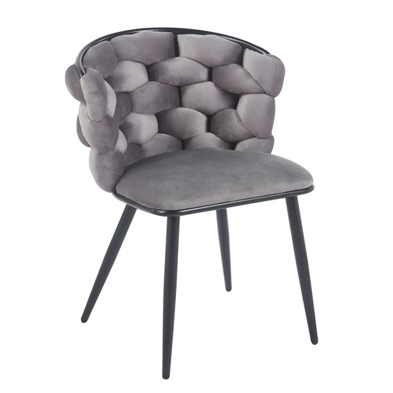 Krzesło Velvet K47-FX (B) Szary