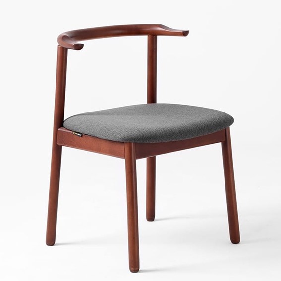 Krzesło KUBRIK Karbon/Orzech