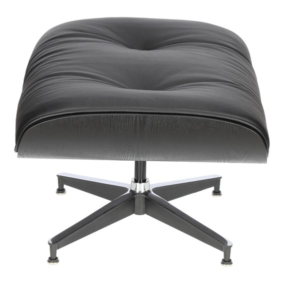 Fotel VIP z Podnóżkiem Czarny