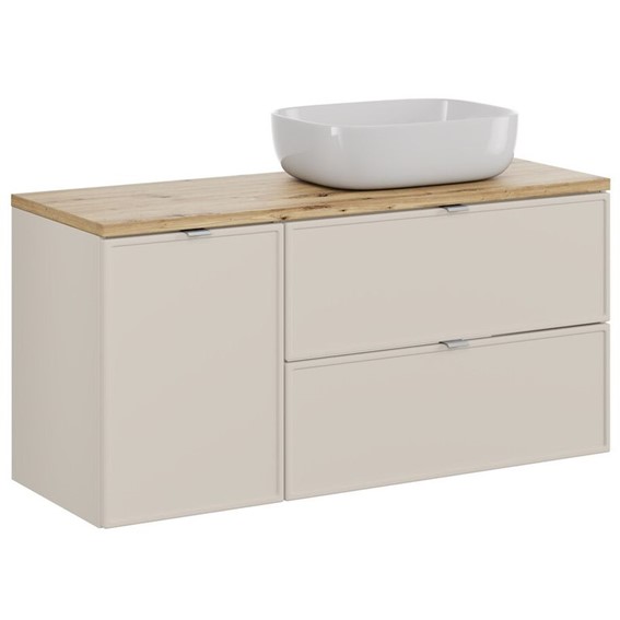 Zestaw Meblowy SMILE 120cm Kaszmirowy Mat/Dąb Artisan