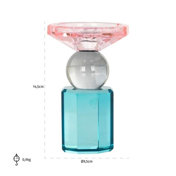 Świecznik MICHOU Niebieski