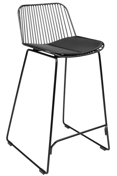 Krzesło Barowe Miles 50x50x99 Czarny