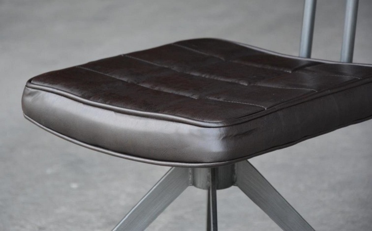 Krzesło Ashton D03 Czarne/Czarny Ekoskóra