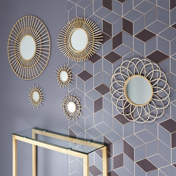 Lustro SERIFOS Rattanowe