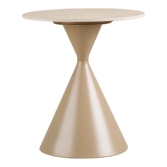 Stolik Kawowy ANNECY fi50 Beżowy