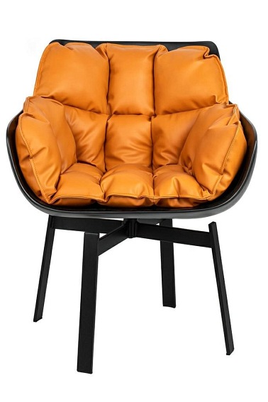 Krzesło Obrotowe Shiba 60x62x82 Czarny/Brązowy