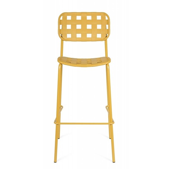 Krzesło Barowe Ogrodowe CLOVER Żółty