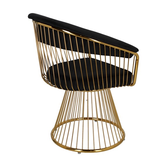 Krzesło FEENY Velvet Czarny