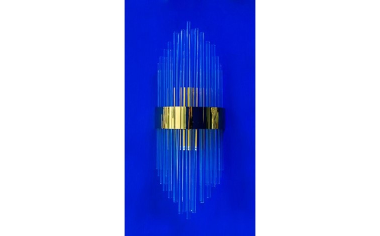 Lampa Ścienna FLORENS S Złoty/Transparentny