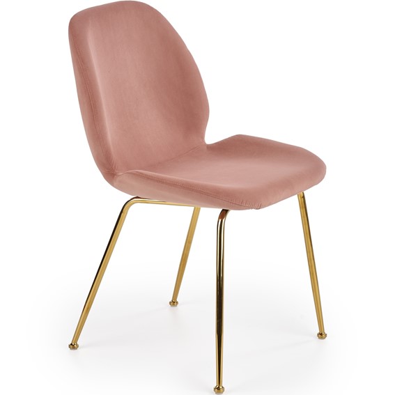 Krzesło K381 Złoty/Różowy