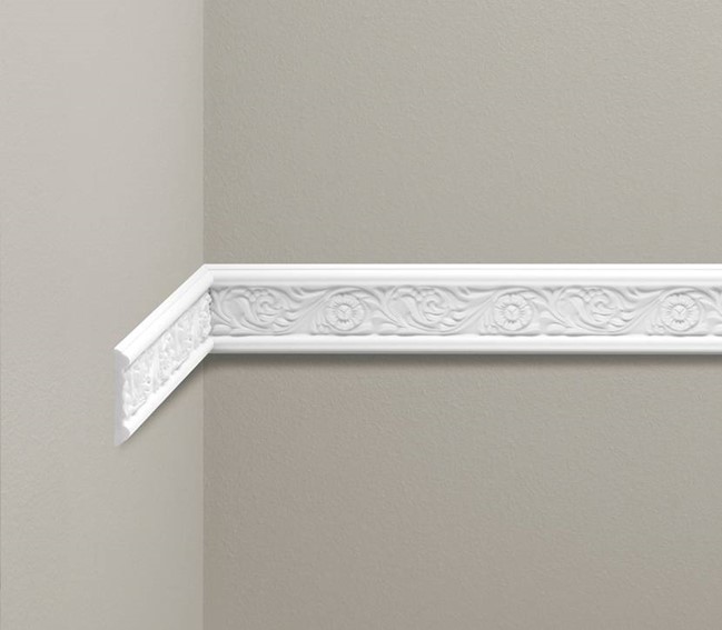 Listwa Naścienna Zdobiona LNZ-01 Flex 235 cm Biały