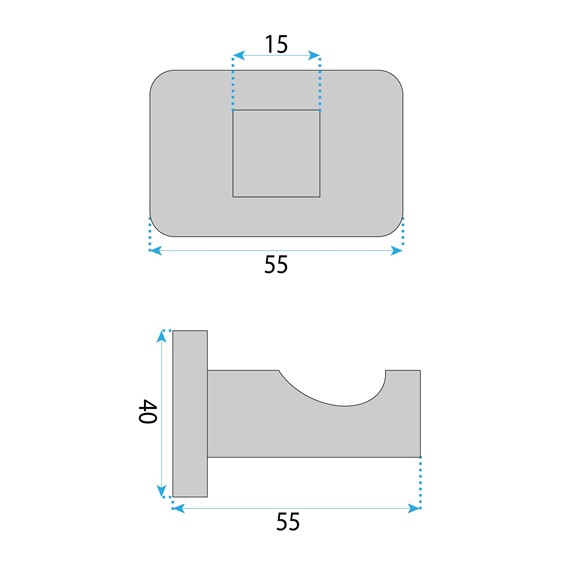 Wieszak Łazienkowy NICO 5905 Złoty Szczotkowany
