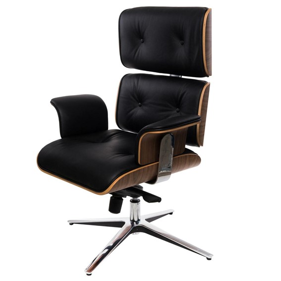 Fotel VIP Exclusive Home Czarny/Brązowy