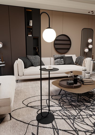 Lampa Podłogowa BARI LP1 Czarny