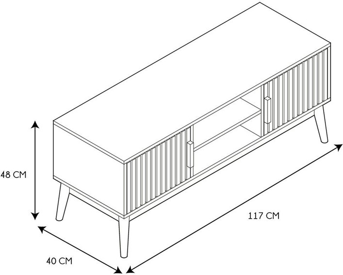 Szafka RTV KLAUS Naturalny