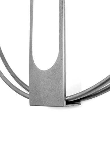 Zegar CLIP 60cm Srebrny