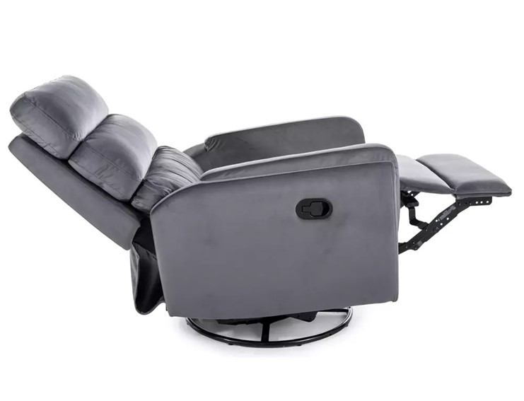 Fotel Rozkładany ARGOS Velvet Szary