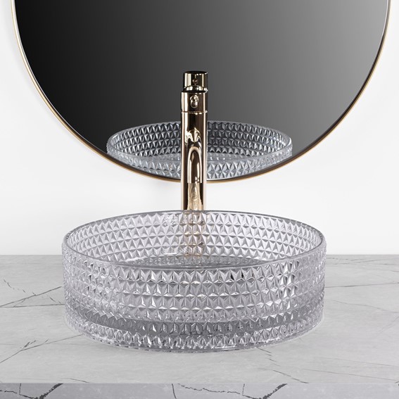 Umywalka Nablatowa CRISTAL 35 Szary