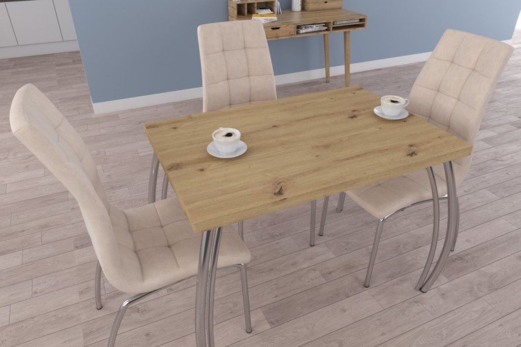 Stół ST(B)-FX 67x101 II Dąb Artisan/Chrom