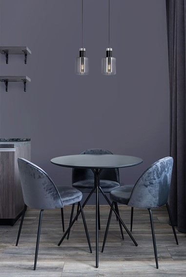 Lampa Wisząca BRUS K-5251 Czarny/Grafitowy