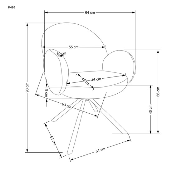 Krzesło K498 Cappucino