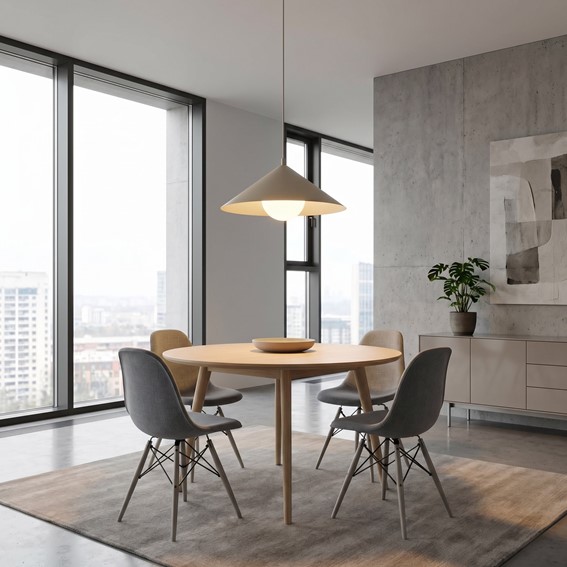 Lampa Wisząca MONO 1M Beżowy/Opal