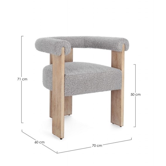 Krzesło AGAPE Beżowy/Szary