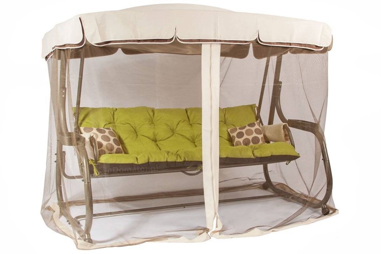 Huśtawka Ogrodowa BALANCE Brązowy/Limonkowy