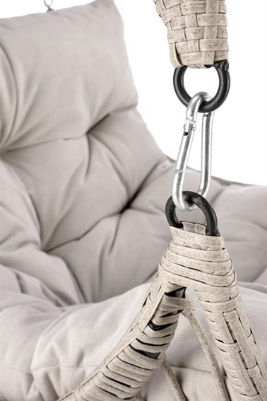 Fotel Ogrodowy RASMUS Czarny/Popiel