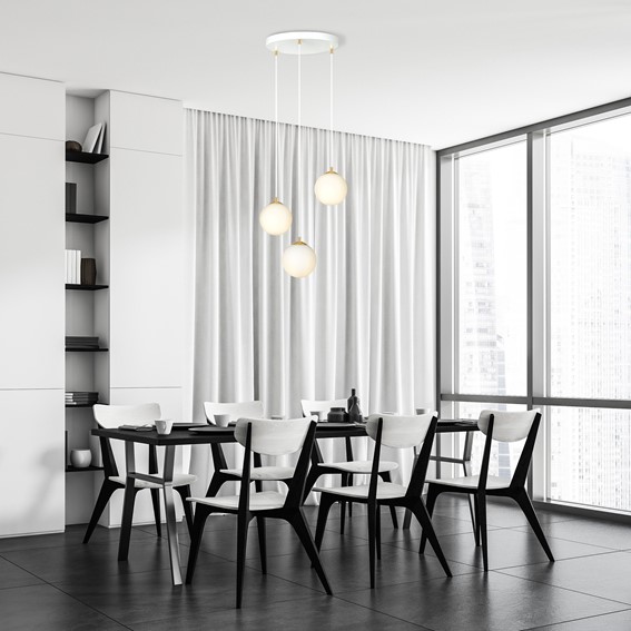 Lampa Wisząca ROYAL 3 Biały