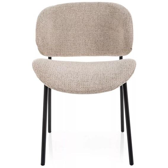 Krzesło KISO Noelle Beż/Czarny Mat