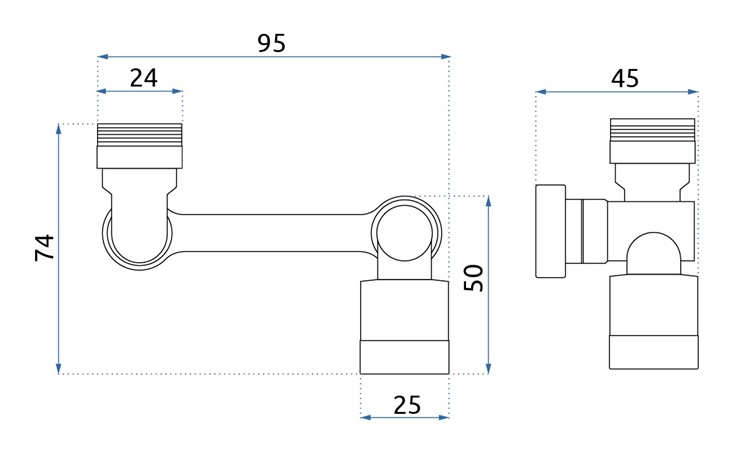 Przedłużka Obrotowa COLT Czarny