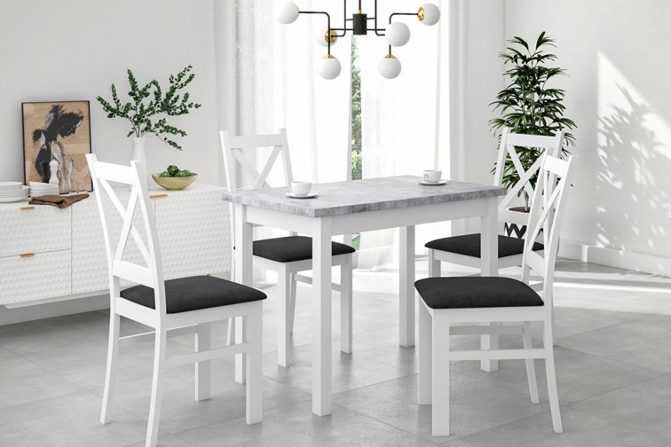 Stół MONTE 70x100 Beton/Biały