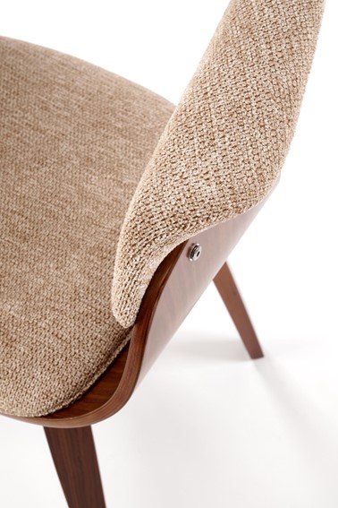 Krzesło K545 Beżowy/Orzechowy