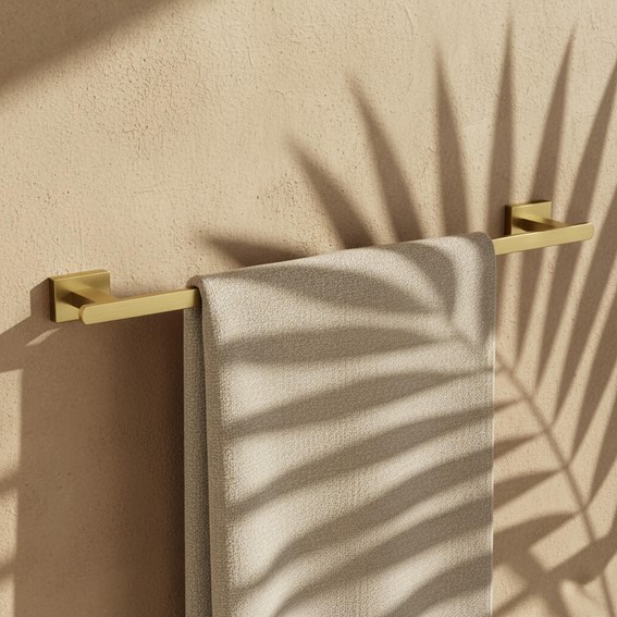 Wieszak Łazienkowy Jednoramienny OSTE 201 Złoty Szczotkowany