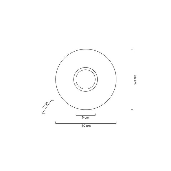 Lampa Ścienna ONDA Biały/Złoty