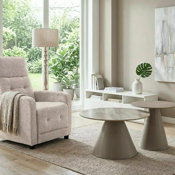 Fotel Rozkładany OTUS RAVEN Ciemny Beż